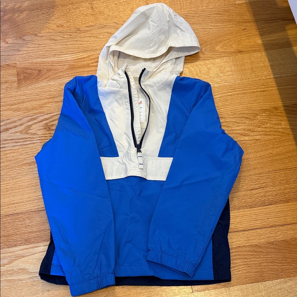 Cat & Jack Blue and Cream Raincoat